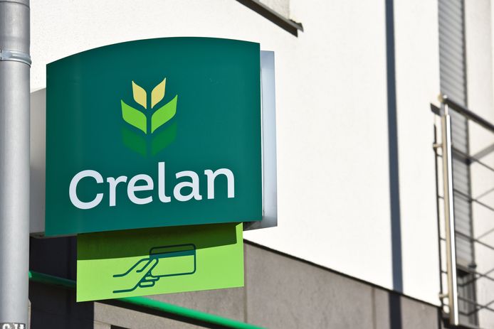 Het logo van Crelan.