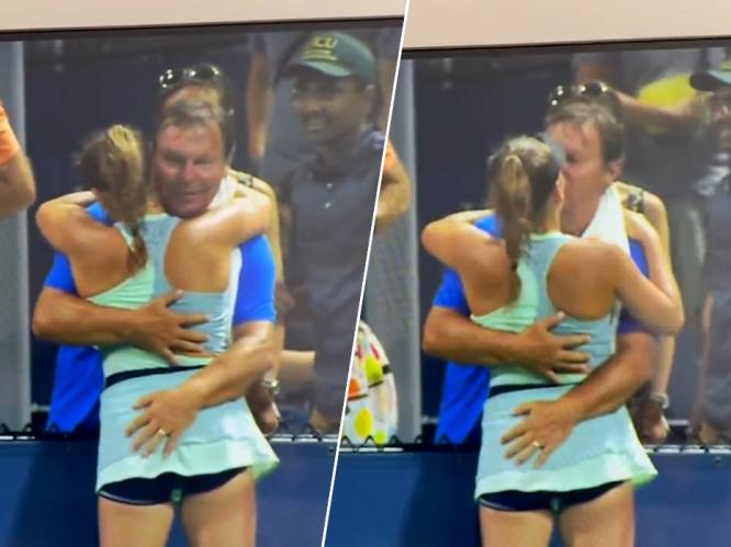 “Omdat we in Amerika zijn, heeft iedereen het erover”: 16-jarige speelster op US Open moet zich verdedigen nadat papa haar knuffelt en kust na zege