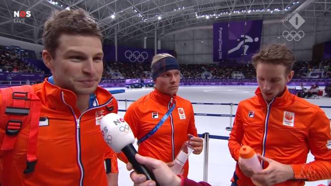 Sven Kramer krijgt lachers op zijn hand: 'Even wisselen Bert'