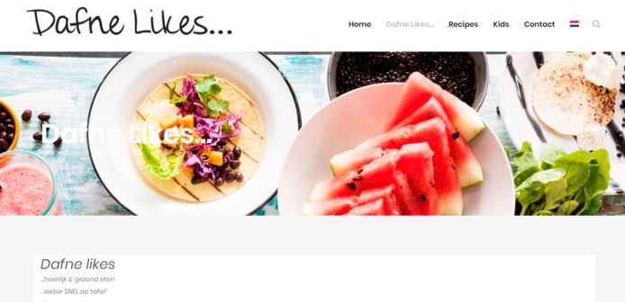 Dafne's food blog: 'Dafne Likes'.