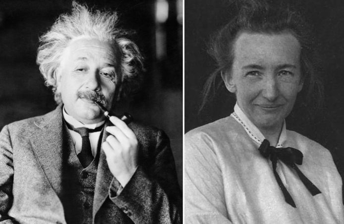 Albert Einstein en Tatjana Afanasjeva.