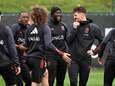 Les Diables Rouges au complet avant le départ pour la Suède