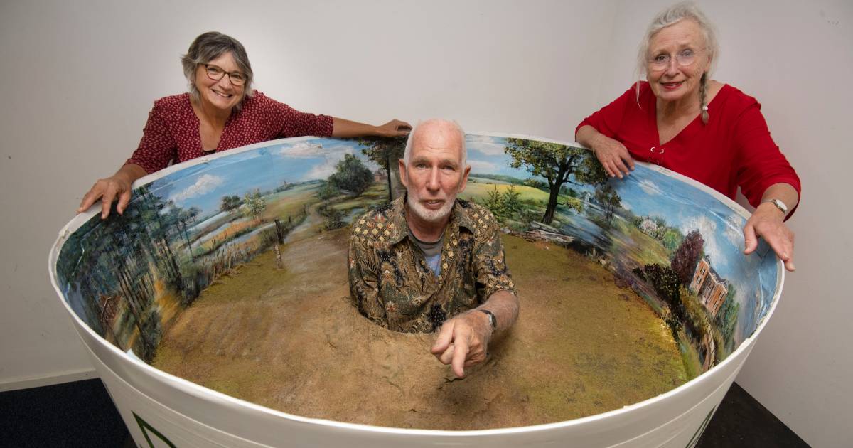 Gigantisch kunstwerk over Heuvelrug staat al 5 jaar in de kelder; zelfs de kunstenaars hebben het no