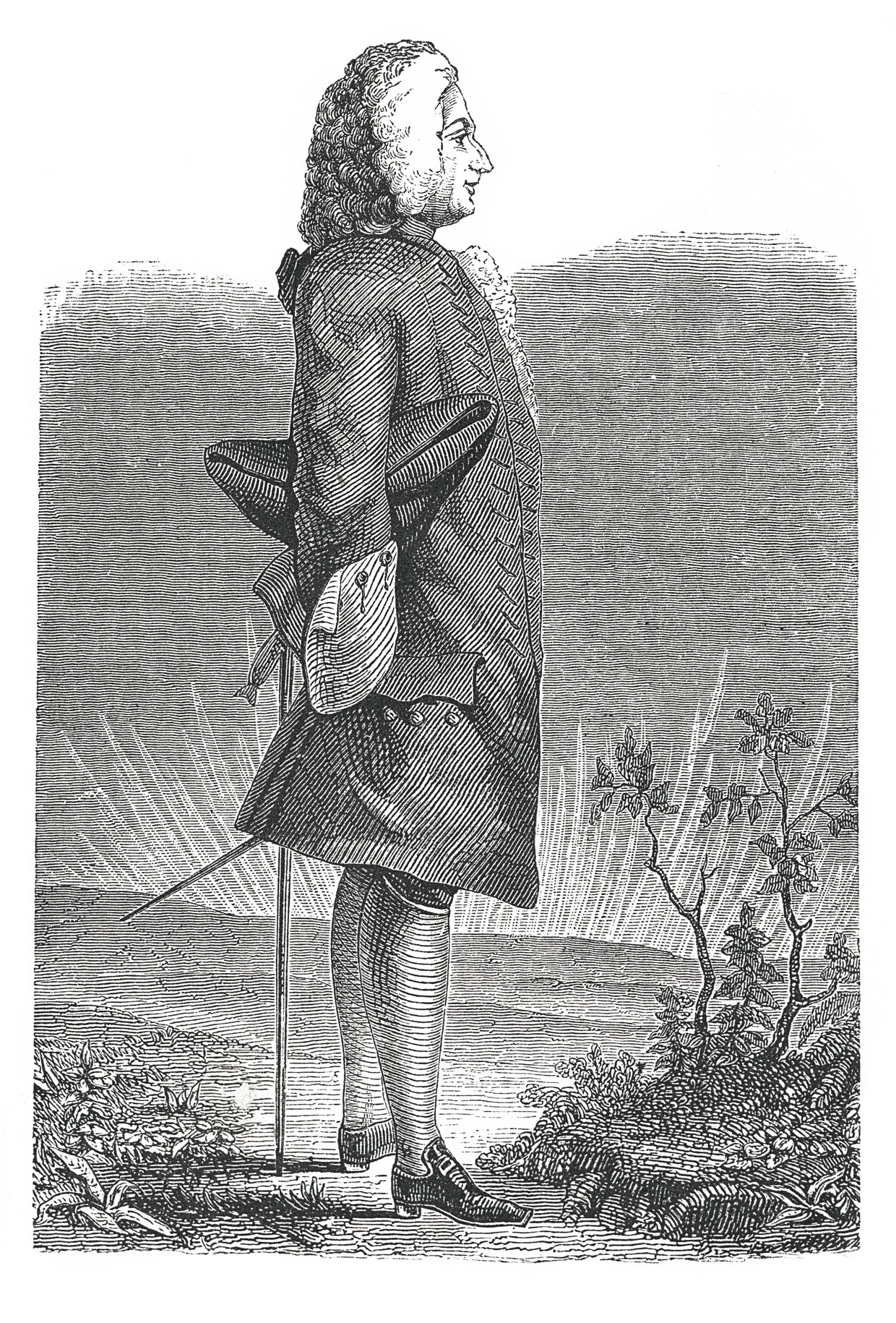 Ritratto dell'astronomo francese Jean-Jacques d'Ortus de Mairan, pubblicato nel 1846 su Le magasin pittoresque.  Immagine Getty