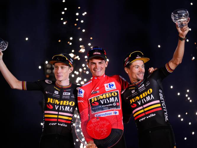 Jumbo-Visma voltooit unieke trilogie door na Giro (Primoz Roglic) en Tour (Jonas Vingegaard) ook Vuelta (Sepp Kuss) te winnen