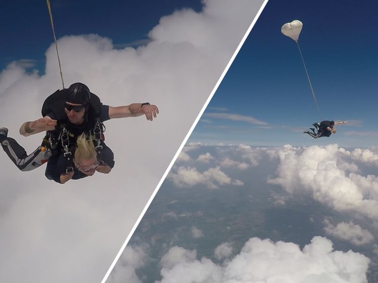 Nelly (92) springt uit vliegtuig voor veteranen: 'Dankjewel voor de vrijheid'