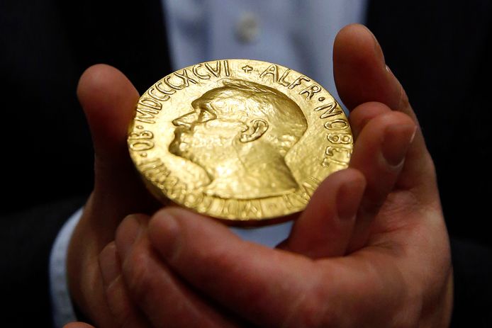 Illustratiebeeld van een Nobelprijsmedaille.
