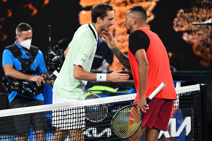 Daniil Medvedev et Nick Kyrgios.