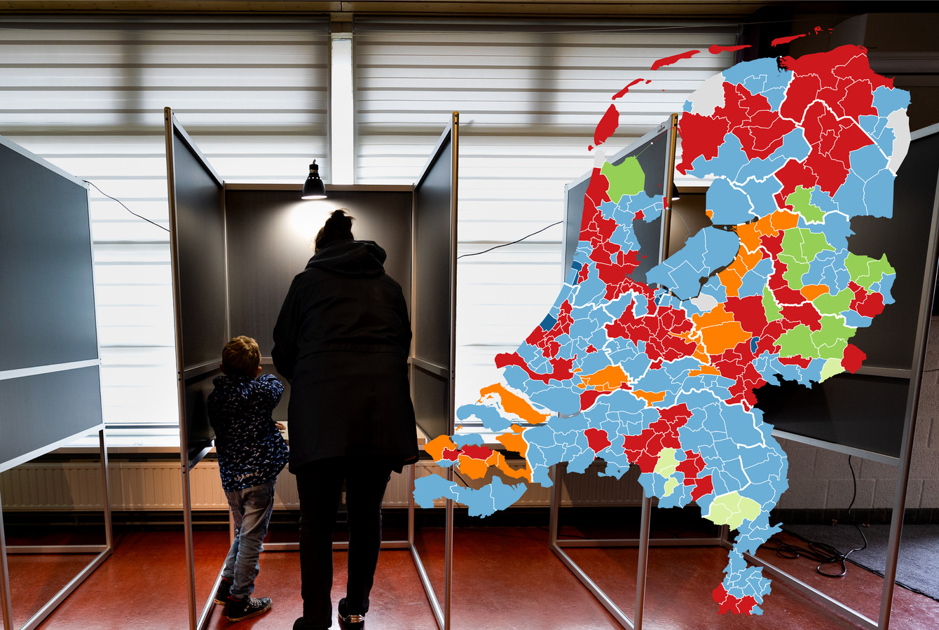 PVV wint ondanks rukje naar links en de comeback van het CDA Foto AD.nl