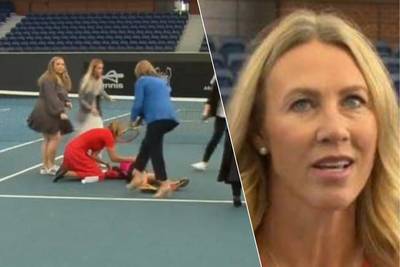 KIJK. Gewezen toptennisster Alicia Molik onderbreekt interview om in elkaar gezakt meisje eerste zorgen toe te dienen