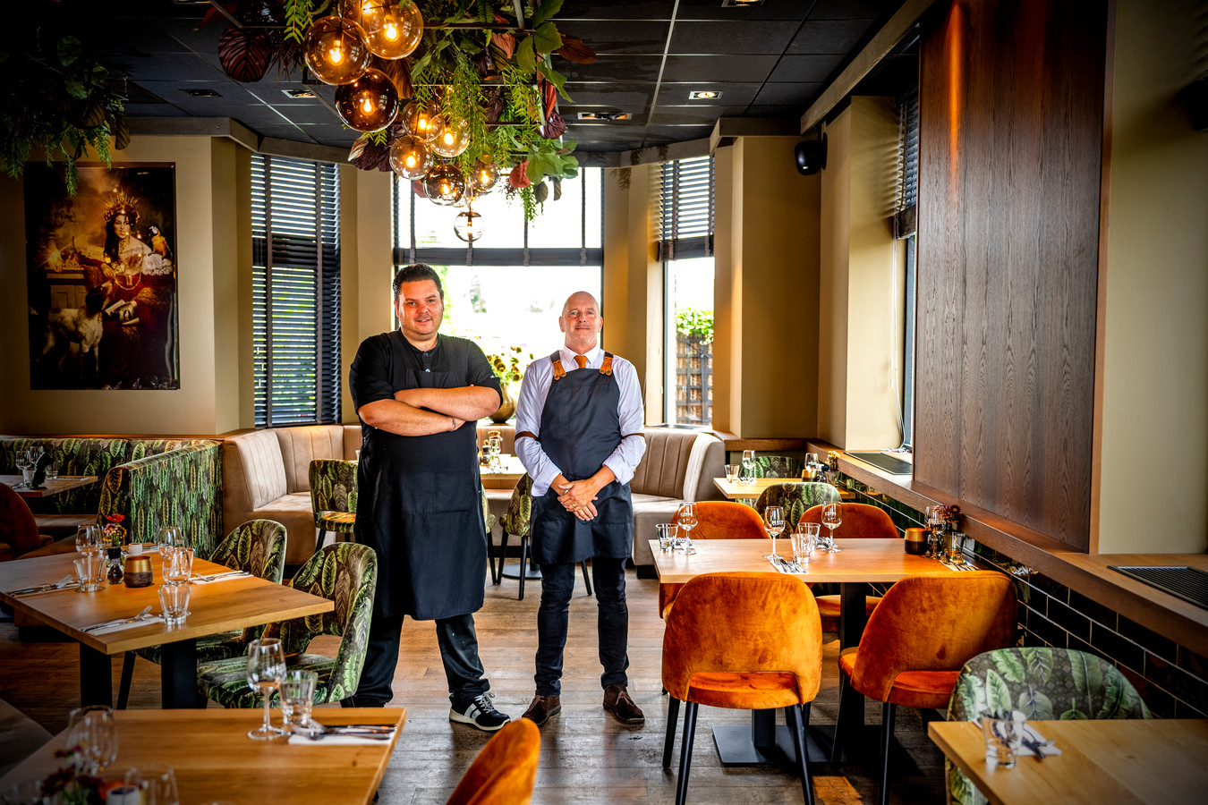 Chef Cliff Groman (l) en Hans Hogeboom.