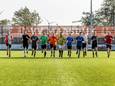 Het vierde elftal van VV Maasdijk tijdens de laatste training voor ‘De wedstrijd van je leven’ tegen FC De Rebellen a.s. vrijdag. 
© Thierry Schut