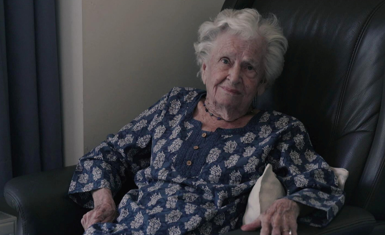Andrée Geulen is intussen 100 jaar. Beeld VRT