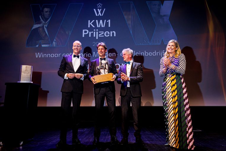 Máxima maakt de winnaars van de Koning Willem I prijzen 2022 bekend Beeld Getty Images