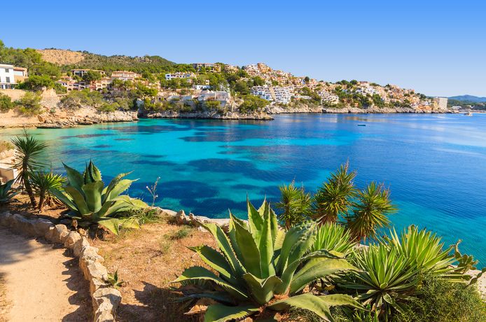 De kust van Mallorca.