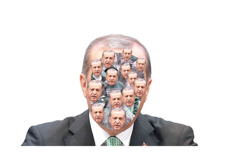 De president van Turkije Recep Tayyip Erdoğan. Beeld Fadi Nadrous