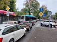 Drukte op de Eusebiusbinnensingel in Arnhem.