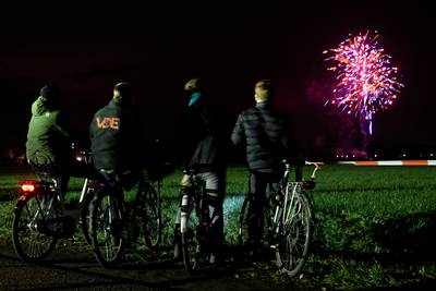 Vuurwerkshow in Milheeze