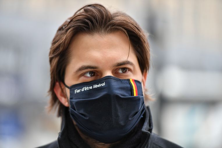 MR-voorzitter Georges-Louis Bouchez noemt de nieuwe maatregelen 'een drieledige mislukking'. Beeld BELGA