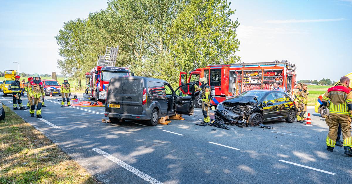 Twee ongelukken binnen een uur op Brêgeloane in Augustinusga