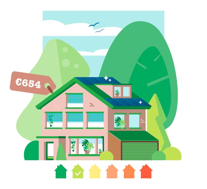 Het huis van Godelieve heeft energielabel A, maar er is nog wel wat winst te behalen, bijvoorbeeld met zonnepanelen.