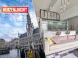 Foto links: de Grote Markt van Brussel. Foto rechts: deze loft staat momenteel te koop in het centrum.
