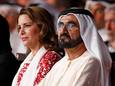 De emir van Dubai en zijn ex-vrouw prinses Haya, die al sinds 2019 op de vlucht is voor haar ex-man.