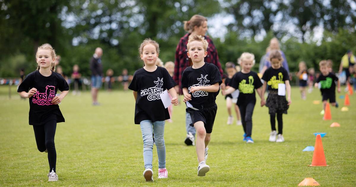 Leerlingen Lage Mierde rennen extra hard bij sponsorloop tegen kanker; Moeder en kinderen vertelden 