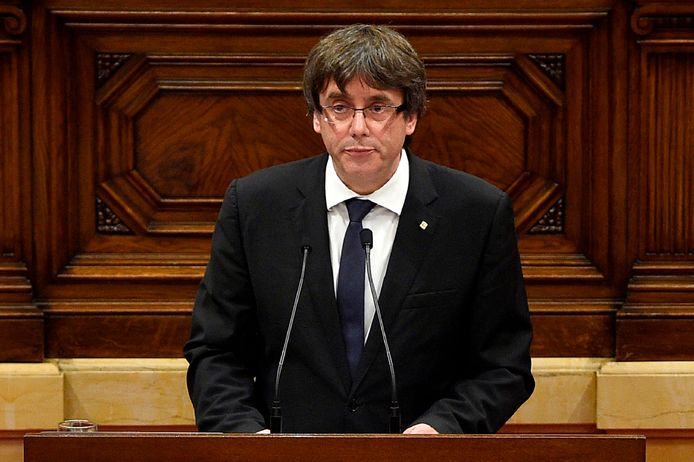 Premier Carles Puigdemont van Catalonië