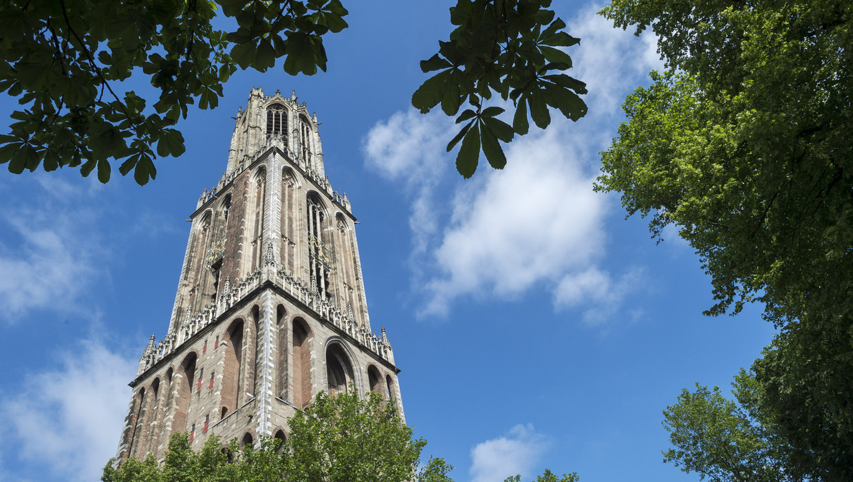 De Domtoren in Utrecht, die sinds 2003 bij de Protestantse Kerk Nederland hoort. Beeld anp