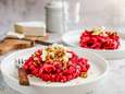 Wat Eten We Vandaag: Rode bietenstamppot met appel en brie