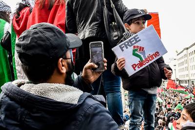 500 personnes rassemblées à Liège lors d'une manifestation pro-palestinienne