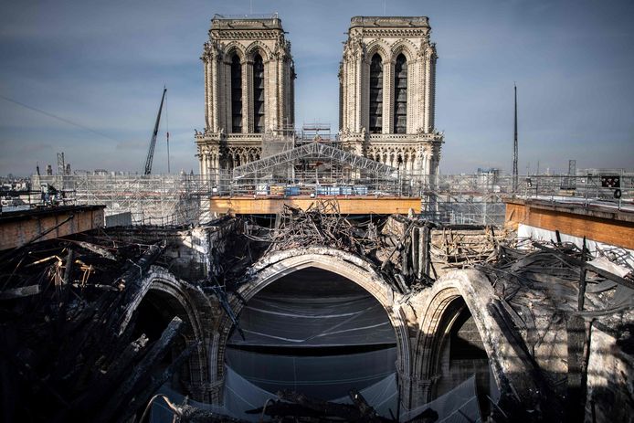 Deze foto van de Notre-Dame werd genomen in 2020.