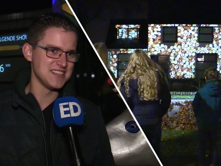 Roel toverde zijn huis om tot lichtspektakel: '400 uur werk voor 5 minuten show'