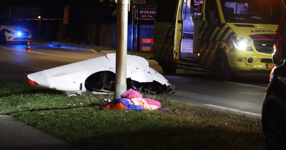 Ligfietser in Harskamp ernstig gewond na aanrijding met auto.