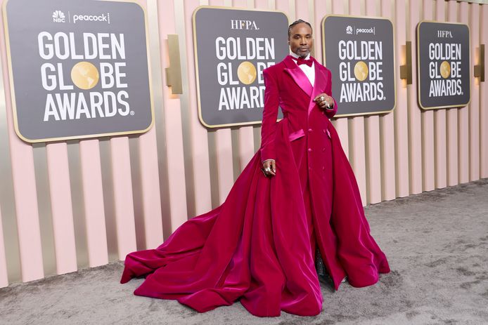 Billy Porter at the Golden Globes.