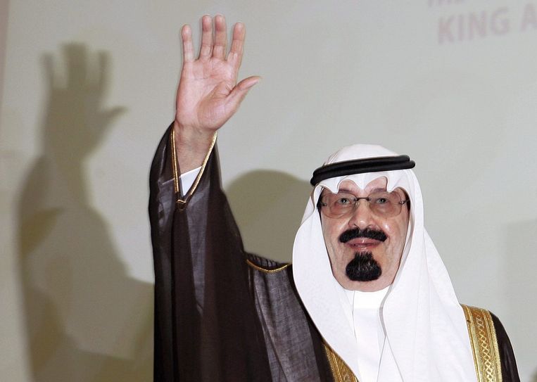 De overleden koning Abdullah Beeld afp