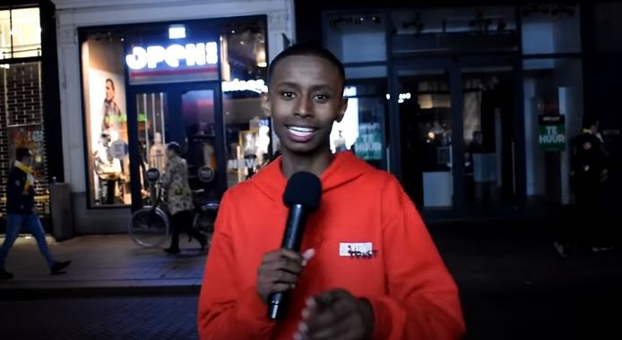 YouTuber Chatmo tijdens eerdere opnames in Den Bosch.