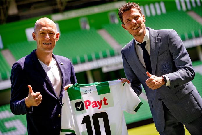 Arjen Robben en Mark-Jan Fledderus.