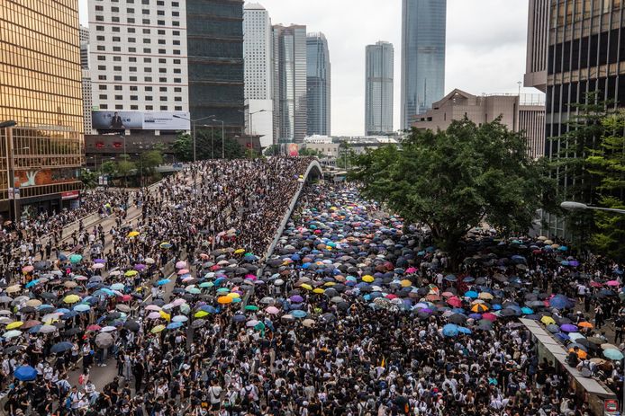 Foto van eerdere protesten.