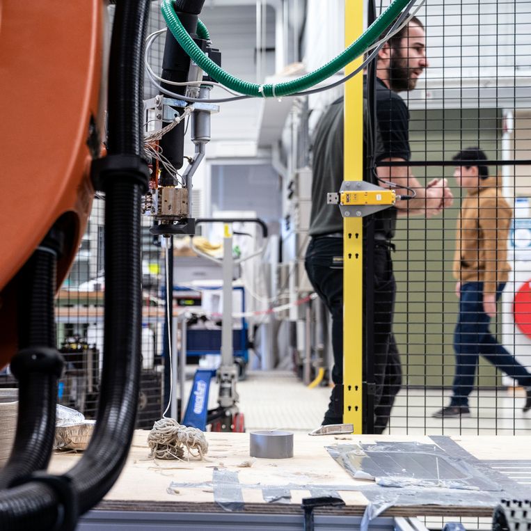 Op de Greenwise Campus in Emmen kun je mbo-studenten tegenkomen, maar ook universitair onderzoekers. Beeld Reyer Boxem