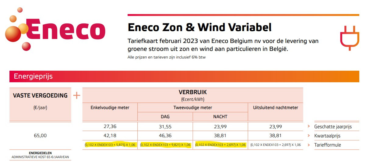 Met deze handleiding berekent u zelf de huidige gas en stroomprijs van