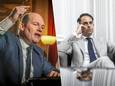 Links: burgemeester van Brussel Philippe Close. Rechts: Vlaams Belang-voorzitter Tom Van Grieken.