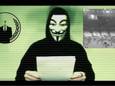 Een hacker van Anonymous.