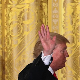 Trump ziet het wel zitten, een triomfboog in Washington