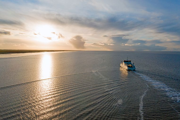 De veerboot op weg naar Ameland. Beeld ANP / Nataraj