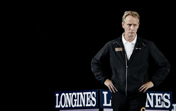 Turncoach Vincent Wevers op het WK turnen, in 2017 in Montreal, Canada.
