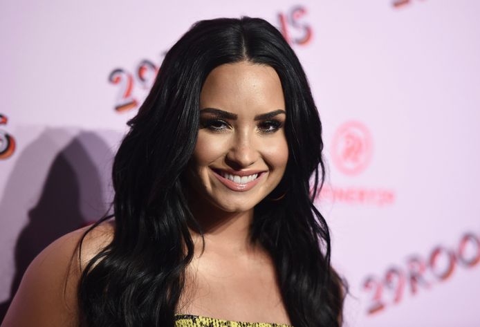 Demi Lovato tijdens een rode loper event in Los Angeles in 2017.