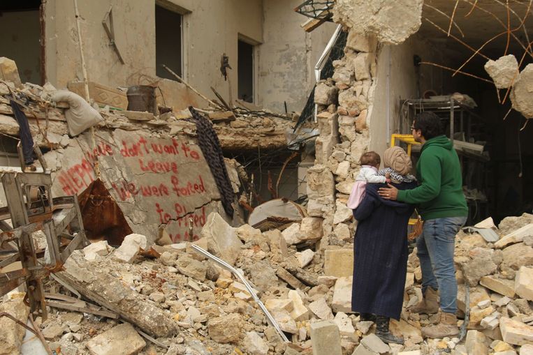 For Sama van de Syrische journalist Waad Al-Kateab en de Engelse regisseur Edward Watts. Beeld 
