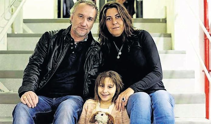 Fernando Blanco, zijn vrouw Margarita Garau en hun dochtertje Nadia.